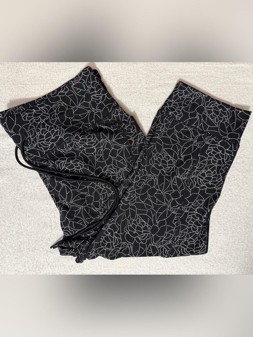 Livi Active Lane Bryant Wide-Leg Capri Legging Dot Floral Plus Size Curvy 22/24